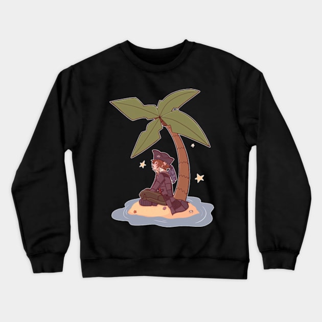 Pirate Island Crewneck Sweatshirt by TaivalkonAriel